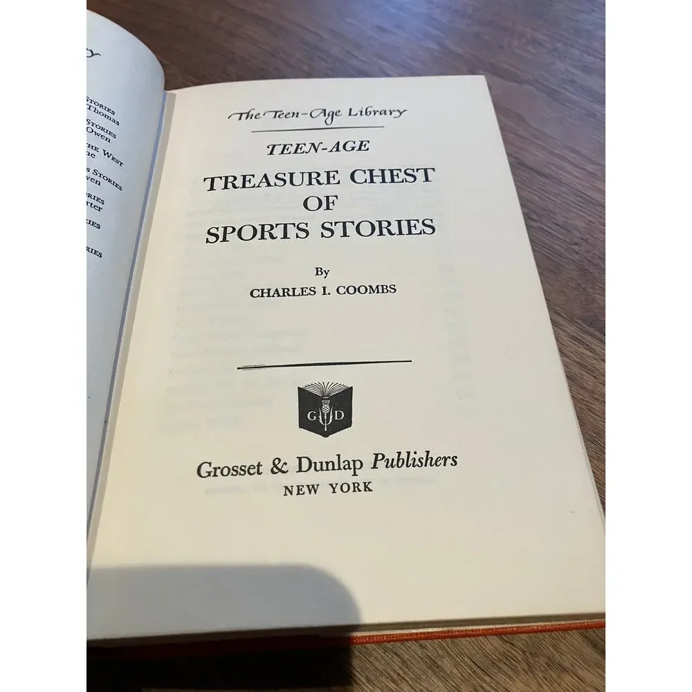 Teen-Age Treasure Chest of Sports Stories Charles Coombs‎ Vintage HC